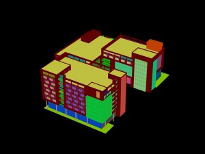 city - high-rise office 46 Modèle 3D