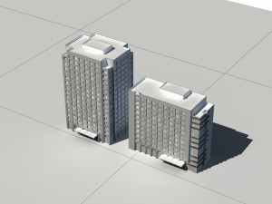 city - high-rise office 47 Model 3D