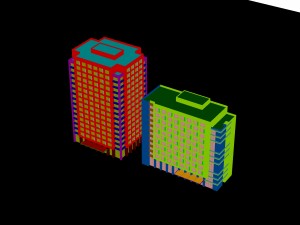 city - high-rise office 47 Model 3D