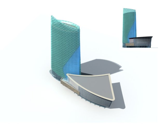 city - high-rise office 48 3Dモデル .c4d .max .obj .3ds .fbx .stl .blend 