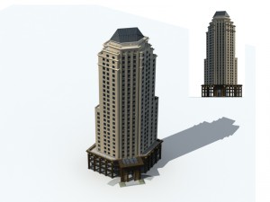 city - high-rise office 52 3D Model