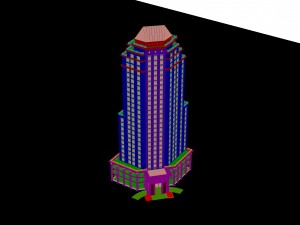 city - high-rise office 52 3D Модель