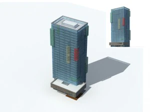 city - high-rise office 53 3D Model