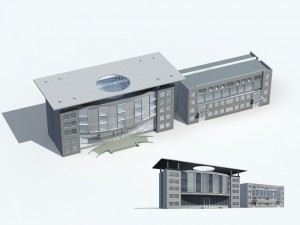 city - high-rise office 59 Modelo 3D