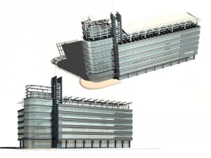 city - high-rise office 60 3D Model