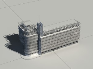 city - high-rise office 60 3D Модель