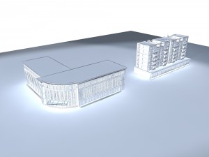 city - high-rise office 64 3D-Modell