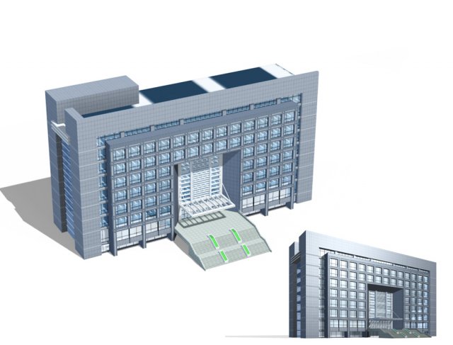 city - high-rise office 68 Modello 3D .c4d .max .obj .3ds .fbx .stl .blend 