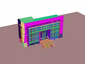 city - high-rise office 68 Modello 3D