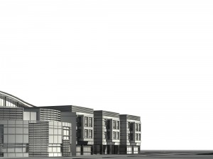 city - high-rise office 77 Model 3D