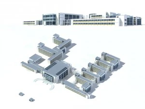 şehir - y&uuml;ksek katlı ofis 83 3D Model