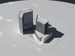 city - high-rise office 84 3D Model
