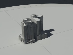 city - high-rise office 87 Modelo 3D