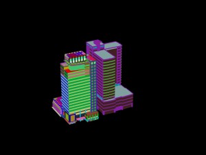 city - high-rise office 87 Modelo 3D