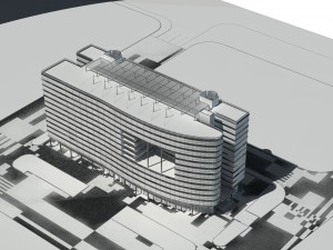 city - high-rise office 90 Modelo 3D