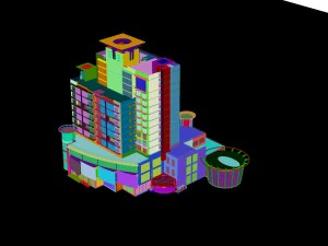 city - high-rise office 94 3D Model
