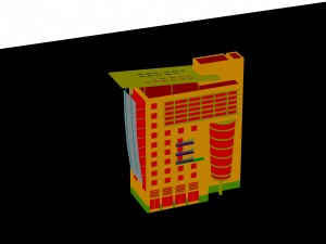 city - high-rise office 95 Modelo 3D