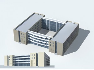 city - high-rise office 98 Modelo 3D