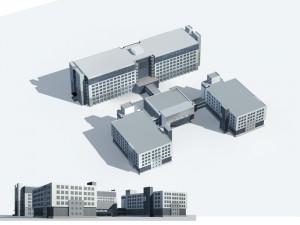 city - high-rise office 104 Modelo 3D
