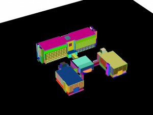 city - high-rise office 104 Modello 3D