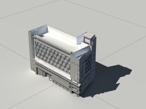 city - high-rise office 105 Modelo 3D
