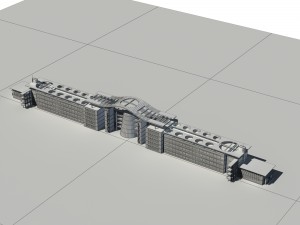 city - high-rise office 106 Modèle 3D