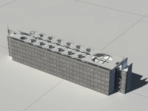 city - high-rise office 107 3D Model