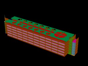 city - high-rise office 107 Modello 3D