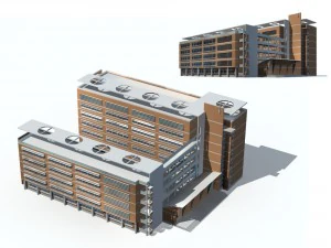 city - high-rise office 110 3D Model