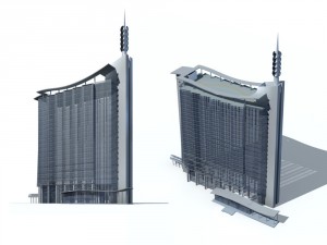 city - high-rise office 115 3D Модель