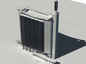 city - high-rise office 115 Modelo 3D