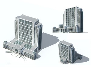 city - high-rise office 118 3D Model