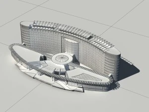 city - high - level office 119 3D Model
