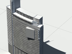 city - high-rise office 121 Modelo 3D