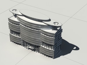 city - high-rise office 122 3D 모델