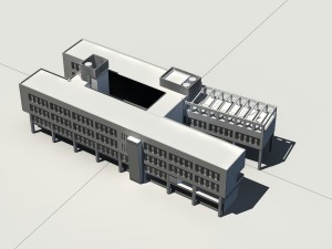 city - high-rise office 128 3D Модель