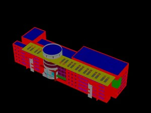 city - high-rise office 130 3D Model