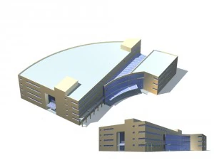 cidade - escrit&oacute;rio alto 131 Modelo 3D