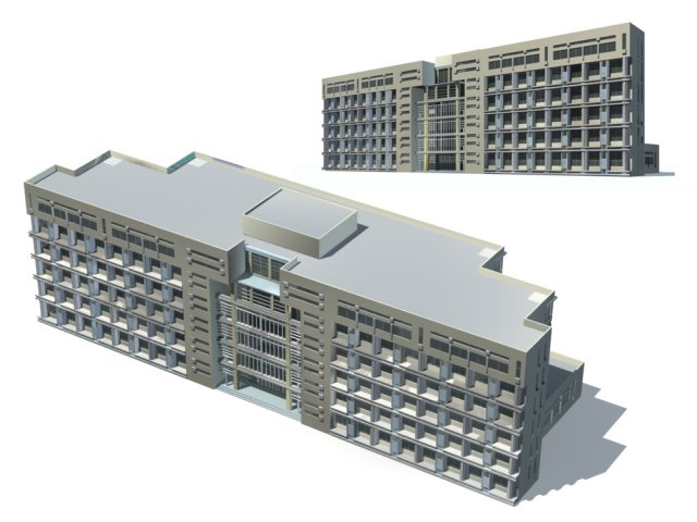 city - high-rise office 132 3D मॉडल .c4d .max .obj .3ds .fbx .stl .blend 