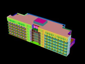 शहर - गगनचुंबी कार्यालय 132 3D मॉडल