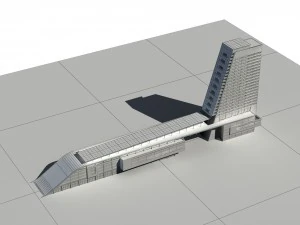 city - high-rise office 133 3D Model