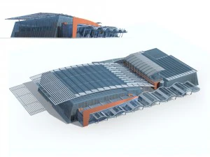 місто - багатоповерхівка оф.146 3D Модель