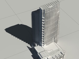 city - high-rise office 147 Modelo 3D