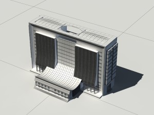 city - high-rise office 149 Modelo 3D