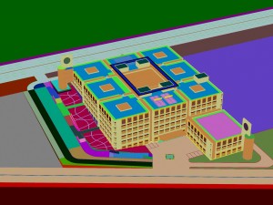 city - high-rise office 151 Modelo 3D