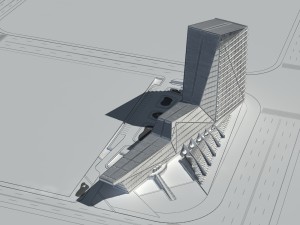 city - high-rise office 152 Modelo 3D