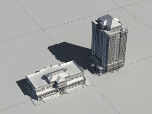 city - high-rise office 154 3D 模型