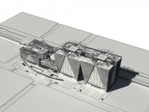 city - high - level office 157 3D Model