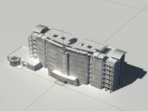 city - high-rise office 157 3D Model