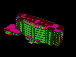 city - high-rise office 157 Modelo 3D